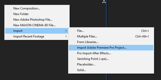 Premiere Pro to After Effects