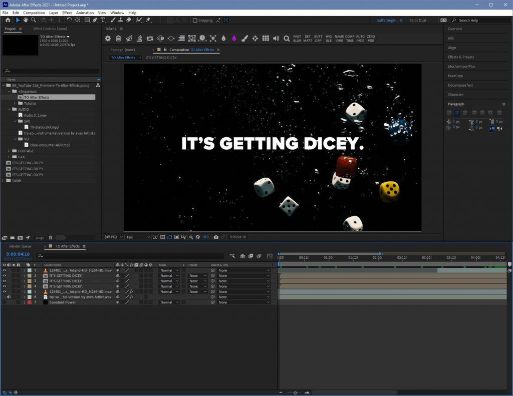 Premiere Pro to After Effects